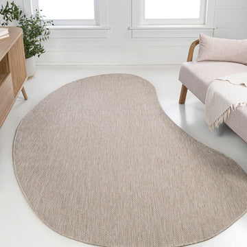 Evan Modern Rustic Organic Curve Indoor/Outdoor Area Rug